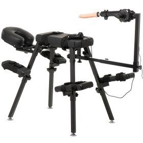 Obedience Bench With Sex Machine - Black Obedience Bench With Sex Machine - Black