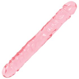 Crystal Jellies Jr. Double Dong 12 Inch - Pink Crystal Jellies Jr. Double Dong 12 Inch - Pink