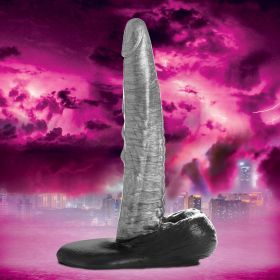 The Gargoyle Rock Hard Silicone Dildo - Silver The Gargoyle Rock Hard Silicone Dildo - Silver