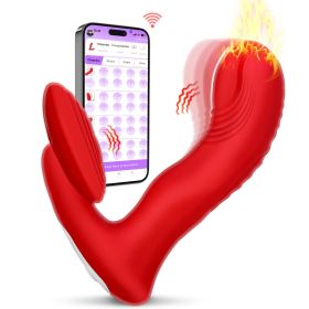 Wearable Vibrator for Women, APP Remote Vibrator for G Spot and Clit Stimulator, Wiggling Heated Vibrator for Couples Play Wearable Vibrator for Women, APP Remote Vibrator for G Spot and Clit Stimulator, Wiggling Heated Vibrator for Couples Play